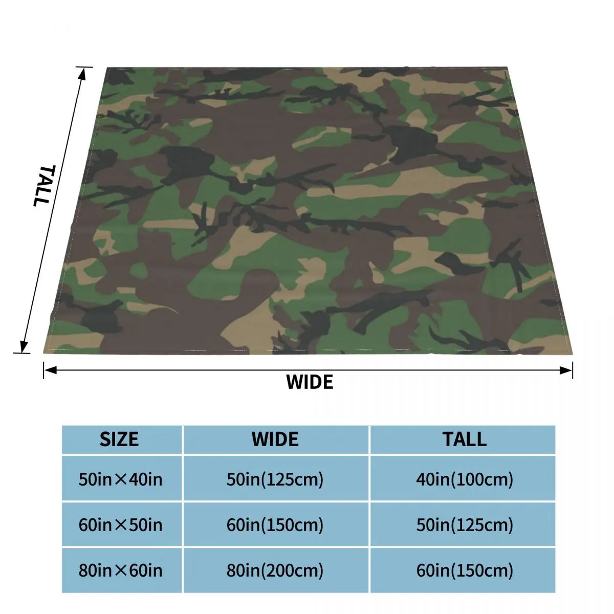 Multicam Knitted Blankets Camouflage Military Flannel Throw Blanket Bed Sofa Decoration Lightweight Bedspreads