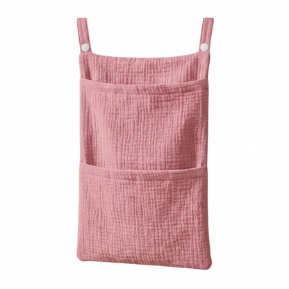 Pure Cotton Baby Crib Hanging Bag Multifunctional Newborn Supplies Storage Bag for Stroller New Pure Cotton Baby Hanging Bag