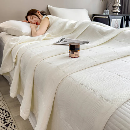 100% Cotton Blanket for Bed Breathable Lightweight Throws Blanket Soft Cozy Home Decoration Large Bed Cover Boho Towel Blankets