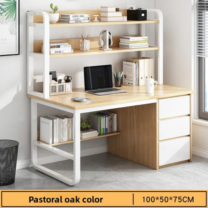 Desk Desktop Computer Desk Simple Home Desk Student Bedroom Bookshelf Integrated Writing Desk