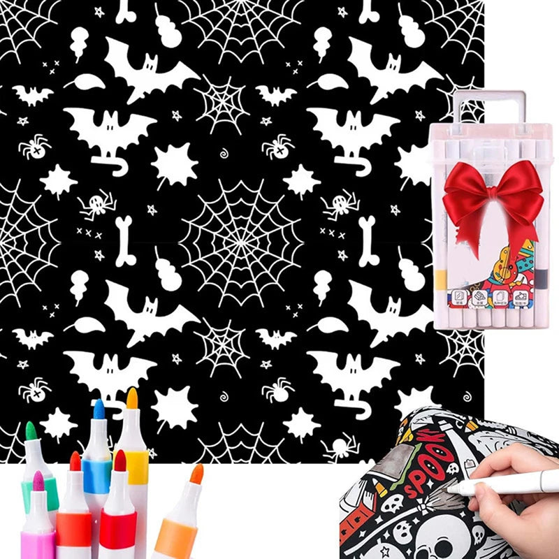 DIY Coloring Washable Fleece Throw Blanket, a Soft and Cozy Art Project Suitable for Both Kids and Adults