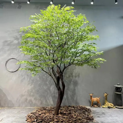 Green Artificial Maple Tree Simulation Plants Japanese Indoor Outdoor