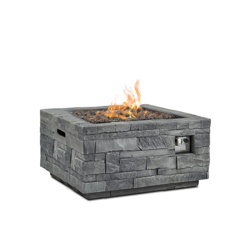 New Arrival  Gas Fire Pit for Outdoor Garden for Camping Patio Backyard Parties Hiking Cooking Stone Look Fireplace