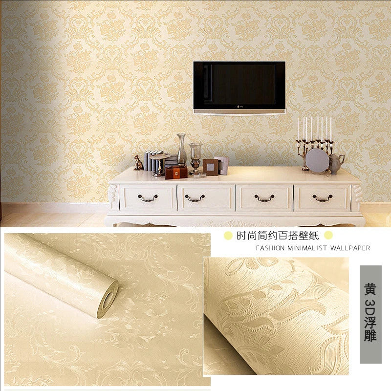 45CM self-adhesive wallpaper DIY grid background wall self-adhesive retro style home decor bedroom living room background wall