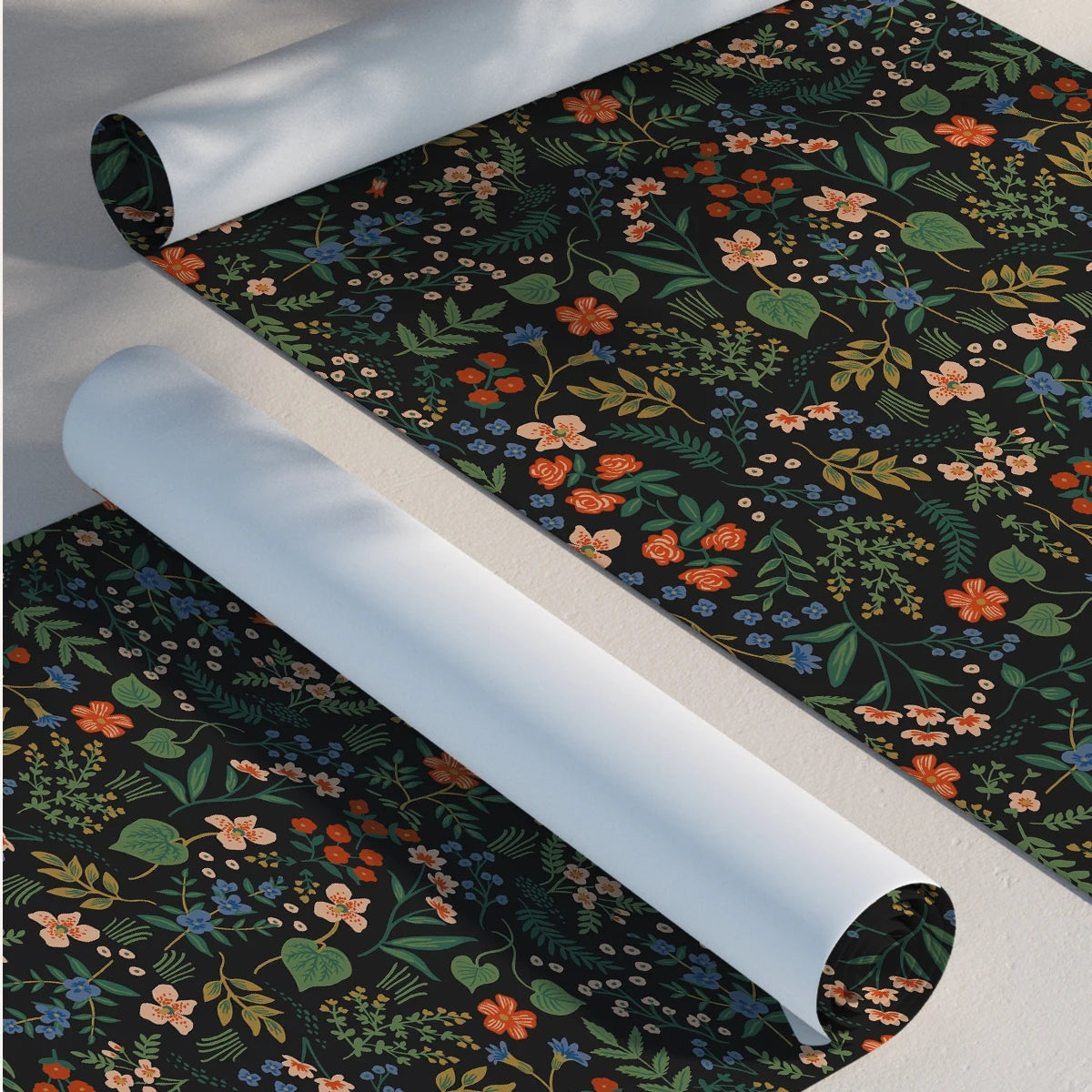 1 roll black background floral pattern thickened moisture-proof wallpaper self-adhesive waterproof home decoration background wa