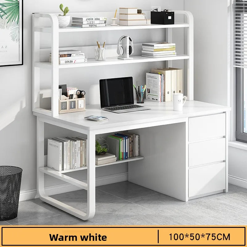 Desk Desktop Computer Desk Simple Home Desk Student Bedroom Bookshelf Integrated Writing Desk