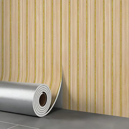 Thick Brown Grid Peel and Stick Wallpaper Faux Plaid Design Waterproof Moisture-Proof for Walls Ceilings Home Decor