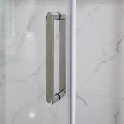 Most Popular Bathroom Shower Room Tempered Glass Partition Single Sliding Frameless Shower Doors