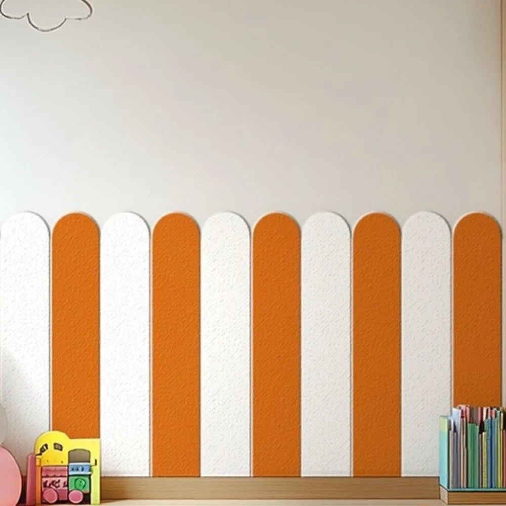 10 pieces/set Self-adhesive Anti-collision Wall Sticker Solid Color Thickening Moisture Resistant Wallpaper Waterproof
