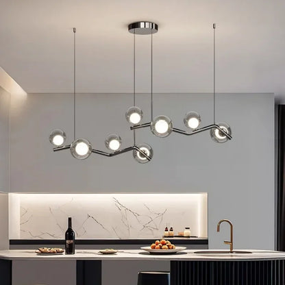 Post-modern Creative Design simple Glass bubble living room chandelier indoor lighting  led  living room indoor Home decoration