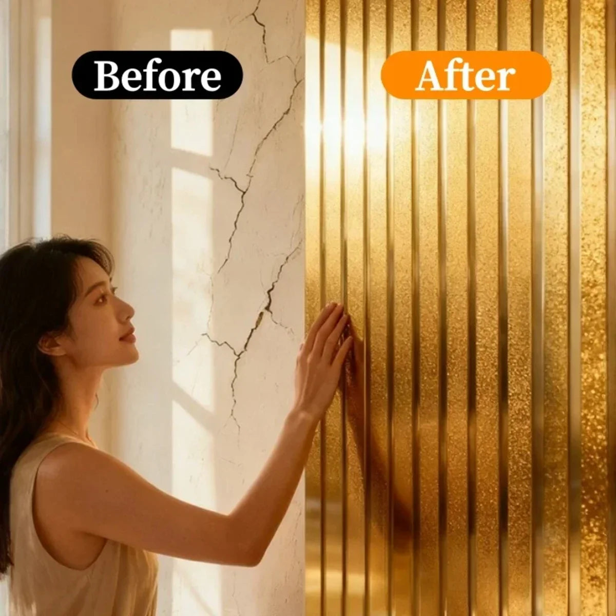 Metallic Grid Stripe Peel and Stick Wallpaper Self Adhesive Wall Stickers TV Background Living Room Home Decor DIY Room