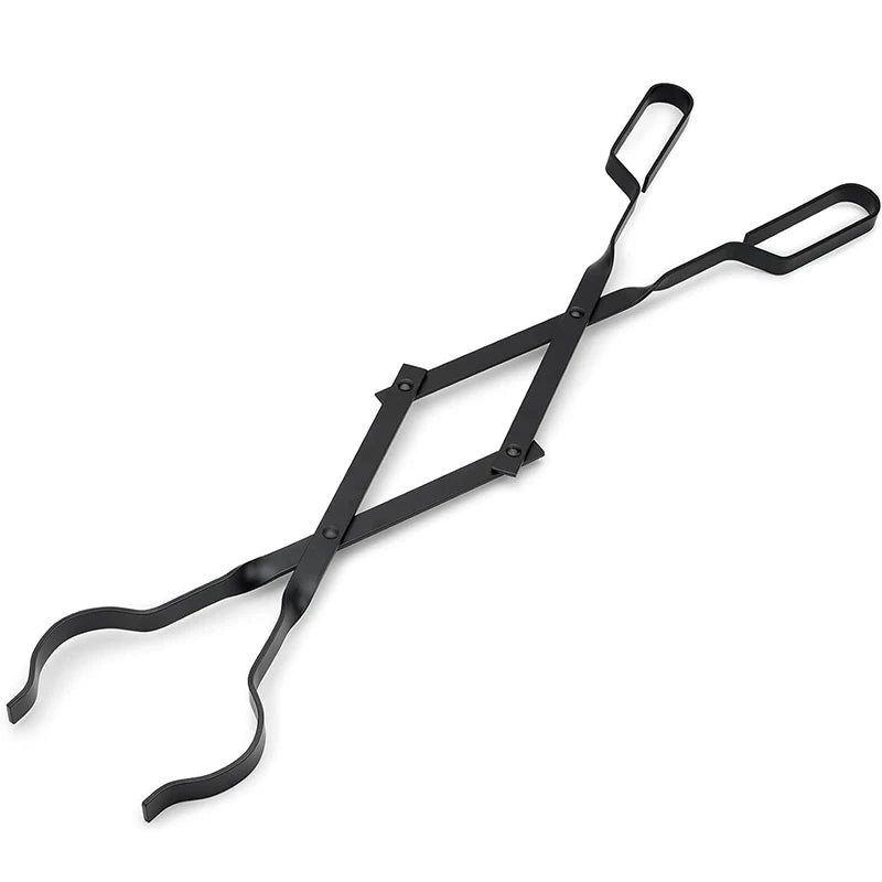 64cm Long Firewood Tongs Log Grabber Indoor Outdoor Firewood Oven Coal Campfire Tongs Grill Camping Fire Pit Tool JT579