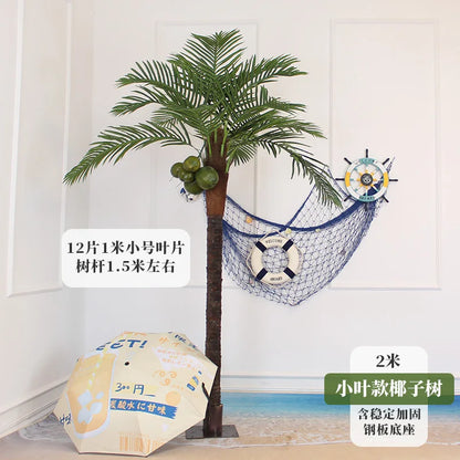 large artificial coconut tree indoor and outdoor decorative plant hotel floor palm tree