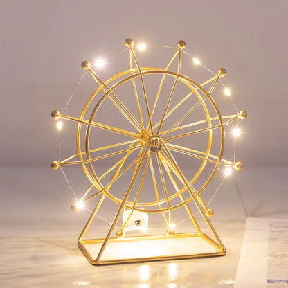 Nordic Iron Ferris Wheel Ornaments Creative Living Room Office Desktop Indoor TV Wine Cabinet Decoration Small Furnishings