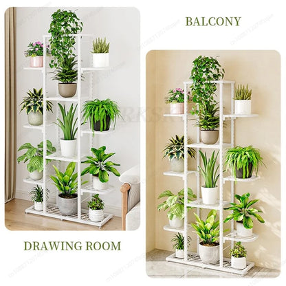 Indoor Plant Stand Flower Rack 5 Tier 7 Tier Flower Pot Shelf Storage Display Organizer Rack For Garden Balcony Home