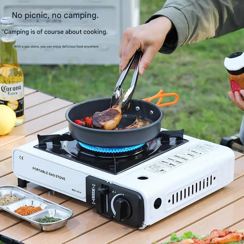 2025Portable Outdoor Cassette Stove Butane Gas Stove for Hot Pot BBQ Camping Cooking Lightweight gas burner barbecue grill
