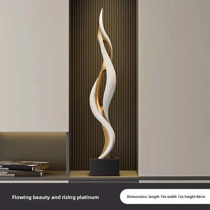 Creative Feng Shui Sculpture Living Room Table Wine Rack Decoration Statue Resin Crafts Housewarming Gift Modern Home Decor