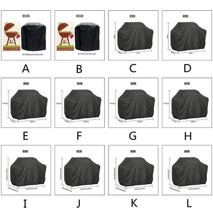 Outdoor tools BBQ Grill Cover Waterproof Heavy Duty Patio Outdoor Oxford Barbecue Smoker Grill Cover Outdoor Barbecue Hood
