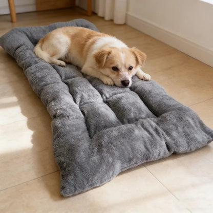 Extra Large Plush Dog Bed Sofa Thickened Super Soft Polyester Pet Mat Dog Crate Mat Bed For Small Medium Large Dog Bed