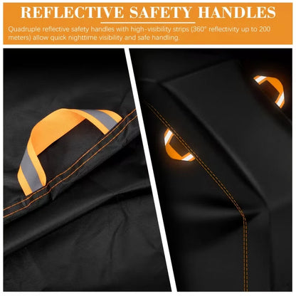 Outdoor Barbecue Rain Cover Dustproof Sunproof Waterproof Garden BBQ Cover Protective Shelter for Picnics And Camping