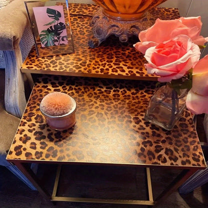 Personalized leopard pattern wallpaper waterproof removable self-adhesive contact paper for living room bedroom home decoration