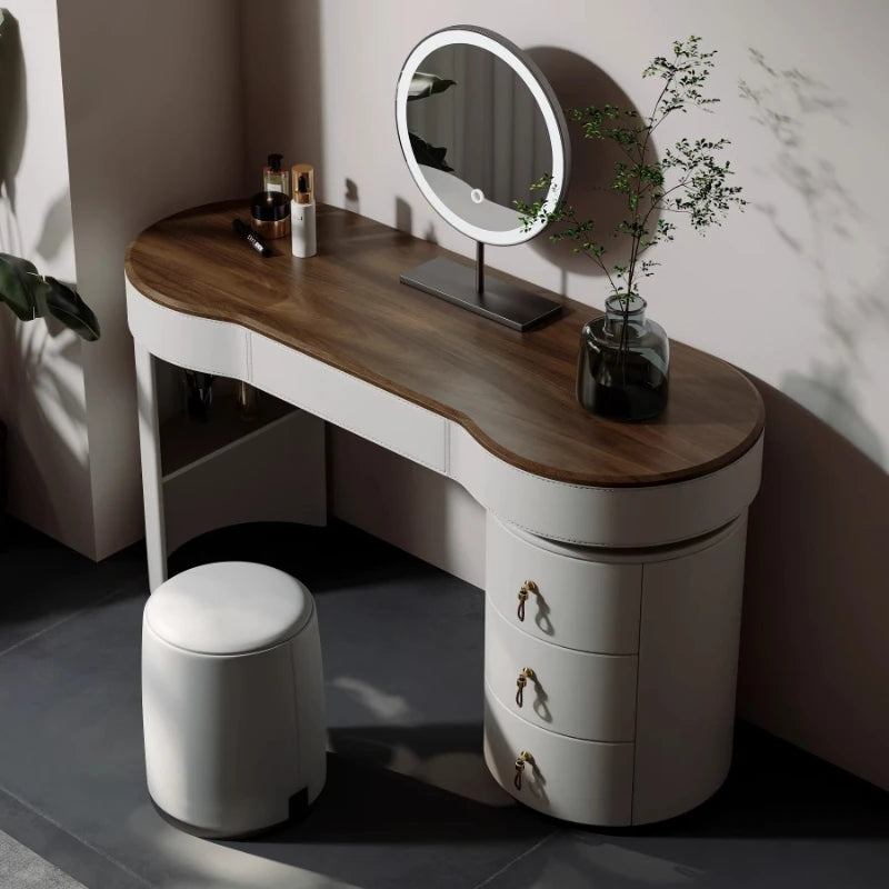 Nordic Rustic Dressing Tables Vintage Drawer Wooden Luxury Dressing Tables Classic Bedroom Penteadeira House Accessories