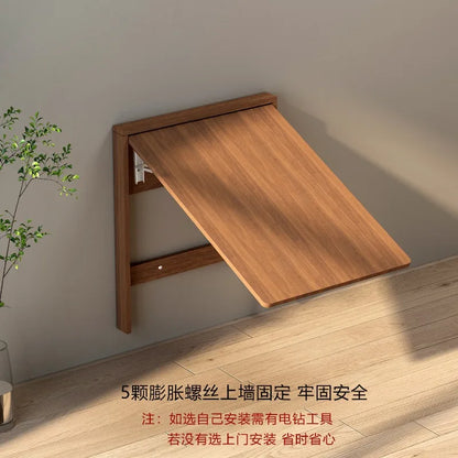 Multifunctional Wall Mounted Folding Dining Table Hidden Desk for Small Space Ultra Thin Storage Unit Study Computer Desk
