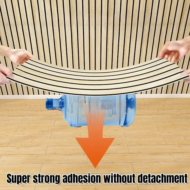 3D Wall Sticker Panel Self-Adhesive Wood Grain Wallpaper Home Decor Peel and Stick Easy To DIY Suitable for Ceiling Living Room