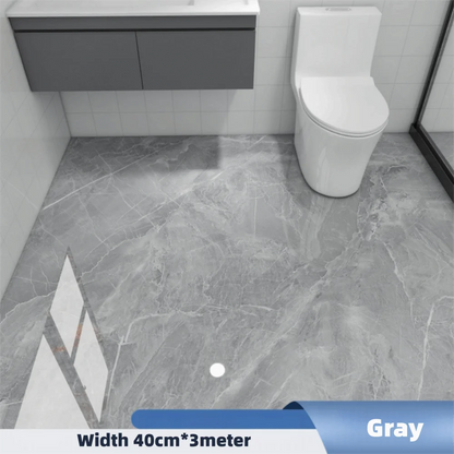 Imitation Marble Floor Tiles Waterproof Peel and Stick Self-Adhesive Wallpaper Wear-Resistant Non-Slip Decorative Floor Stickers