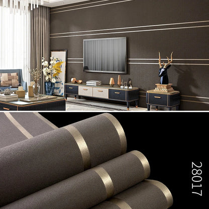 3D Wallpaper Modern Simple Striped Pattern Living Room Tv Background Home Decor Non-woven Fabric Non-Self Adhesive Wallpaper