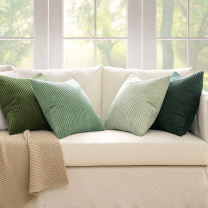4pcs Boho Farmhouse Throw Pillow Covers Mordern Nordic Cushion Covers Soft Corduroy(pillowcases without inserts)