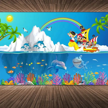115X72cm Self Adhesive Wallpaper Mural ABDL Living Room Bedroom Bedside Cute Cartoon Anime Background Wall Decoration Sticker