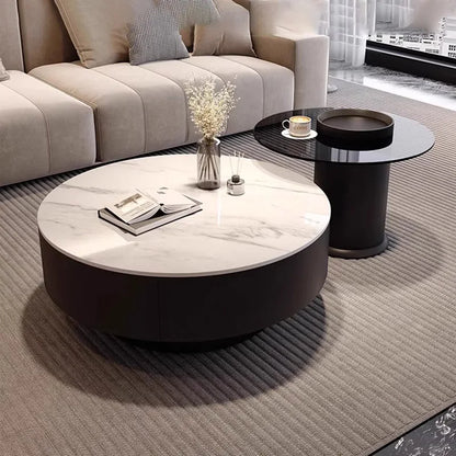 Creative Nordic Coffee Table Storage Trendy Italian Minimalist Side Table Elegant Unique Mobili Per Il Soggiorno Home Furniture
