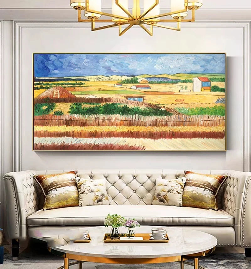 Modern 100% Hand Painted Sunflower Oil Painting Reproduction Canvas Wall Art Unframed Paintings Wall Picture Artwork Van Gogh