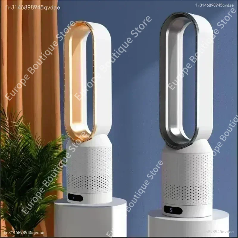 2026 Portable Bladeless Fan Air Purify Circulation Ultra Silent Cooling Tower Fan for Home Dorm Desk Floor