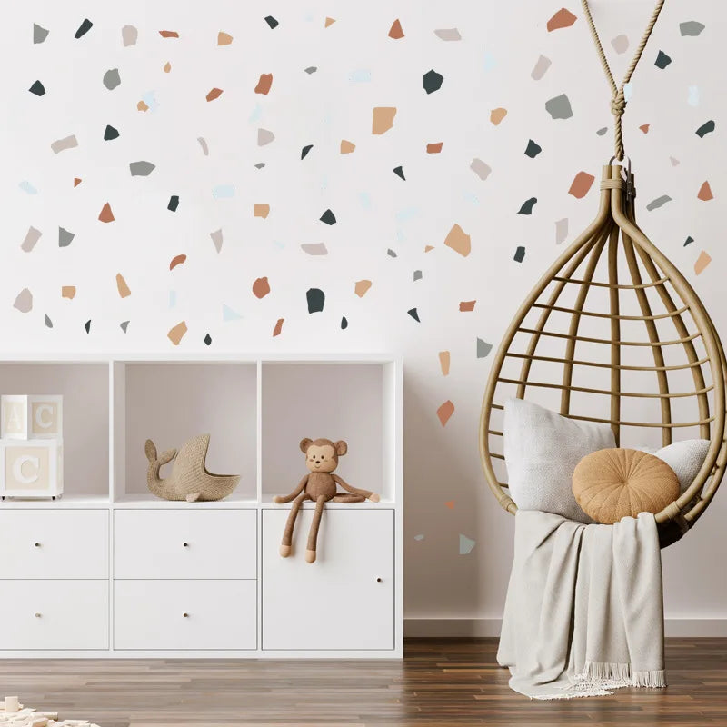 Marble Wall Sticker for Living Room Bedroom Wall Decals Kids Room Decor Murals Wallpaper Terrazzo Background Wall Decor Sticker