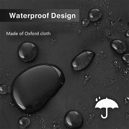 Round Black Outdoor Grill Cover Fire Pit Stove BBQ Covers Waterproof Heavy Duty Garden 210D Cloth Electric BBQ Protection Cover