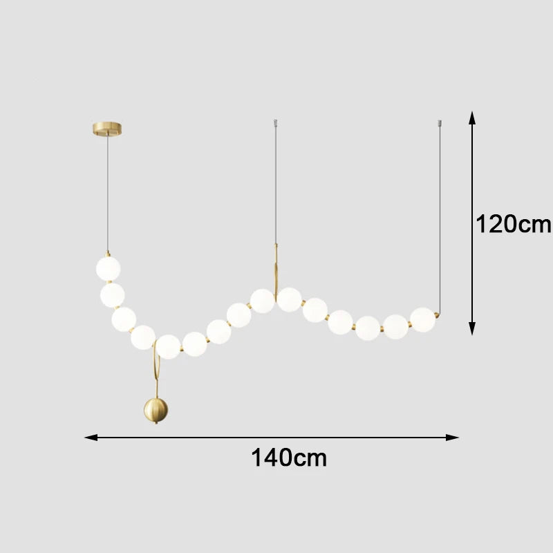 Nordic home decoration, stair chandelier, living room and dining room Pendant lights, ceiling light, indoor lighting