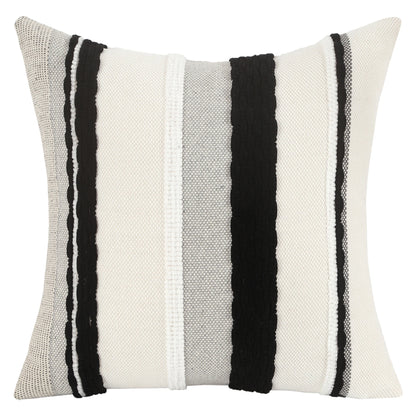 1 Pc Boho Throw Pillow Covers 18x18 Inch Striped Cousion Cover Decorative Chenille Pillowcases Square Cushion Covers