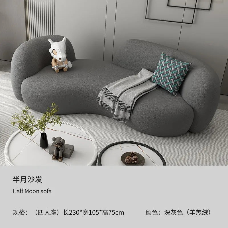 Lounge Europe Living Room Sofas Minimalist Luxury Lazy Modern Sofa Soft Cushion Meubles De Salon Home Furniture Accessories