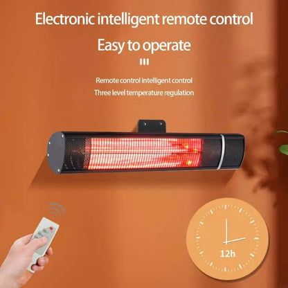 Immediate Heat Outdoor Deck Stove Impermeable IPX4 Wall Mountable Bright Heating Structure for Strong Use KXRE
