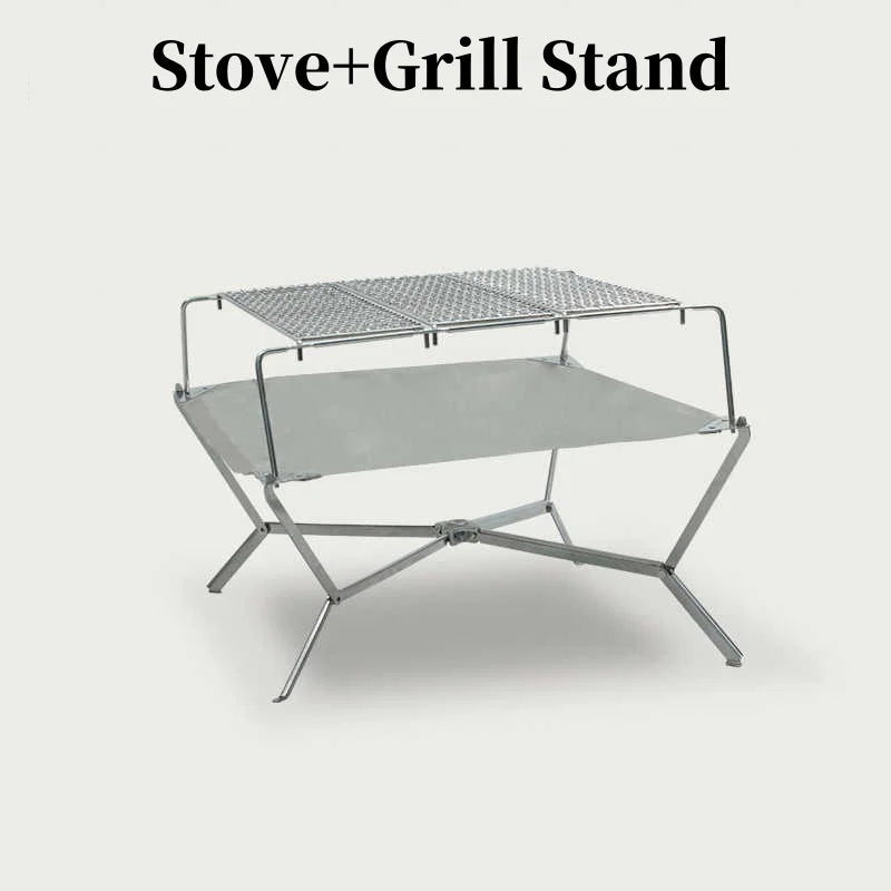 Foldable Fire Pit Grill Bonfire Ultra-light Campfire Wood Burning Stove Portable FIrewood Heater Outdoor BBQ Grill Stand Burner