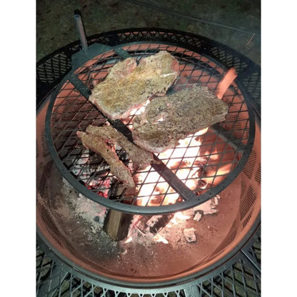 2026 Spark Screen Wood Burning Pits Round Fire Pit Outdoor Portable Firepit For Outside Patio Campfire Bonfire Grill