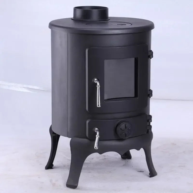 Wood-burning Fireplace Indoor Heating Iron Chimney decor fireplaces Fire Pit Large Bonfire European style postmodern