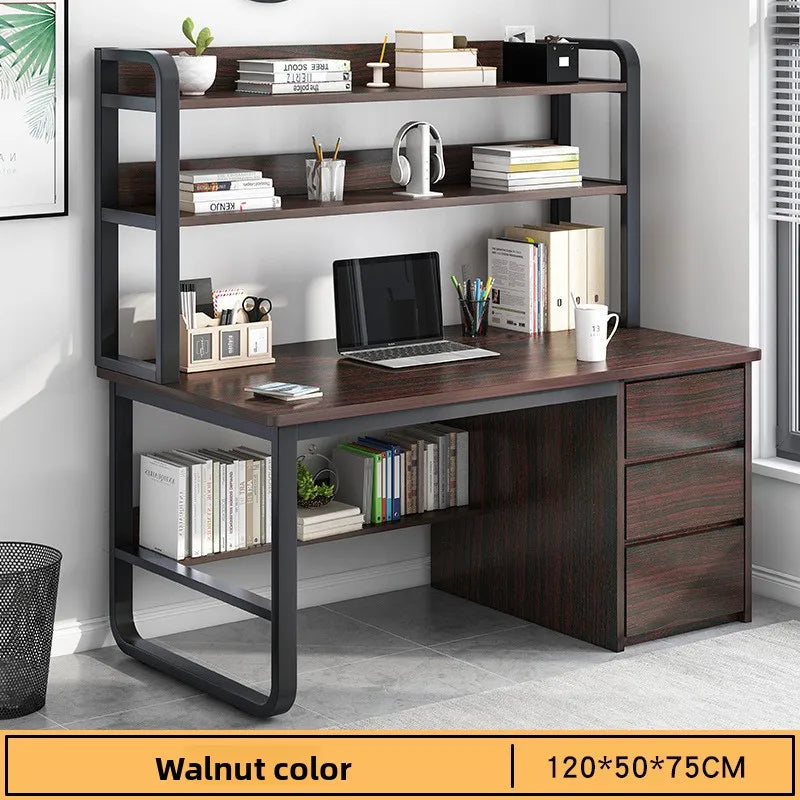 Desk Desktop Computer Desk Simple Home Desk Student Bedroom Bookshelf Integrated Writing Desk
