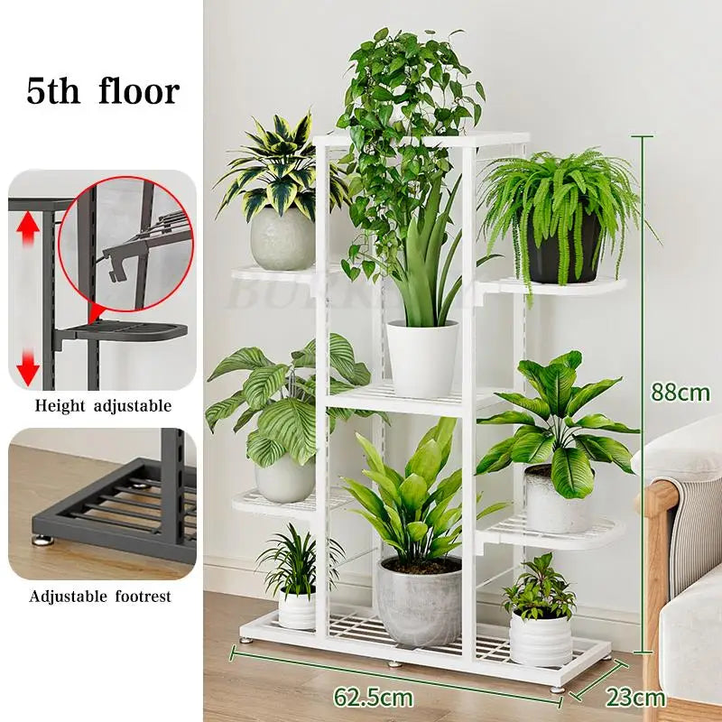 Indoor Plant Stand Flower Rack 5 Tier 7 Tier Flower Pot Shelf Storage Display Organizer Rack For Garden Balcony Home