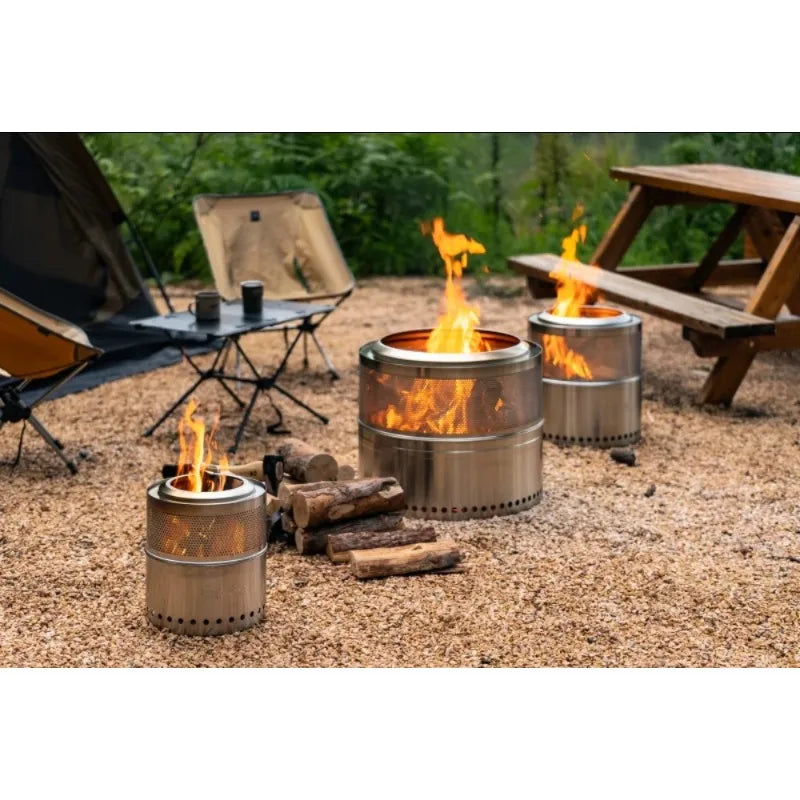 10\" Bonfire Grill Fire Pit Stand with Smokeless Accessory Kit BBQ Grills Cooking Grate