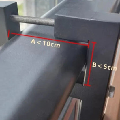 Metal Tube Fixation Plastic Imitation Wood Outdoor Tables Modern Simple Balcony Hanging Table Railing Folding Outdoor Furniture