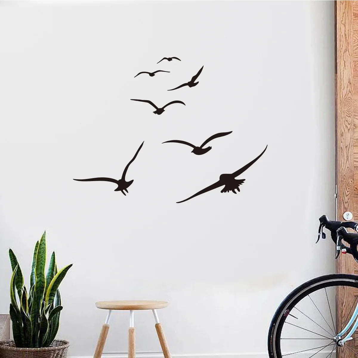 Seagull Black Shadow Wall Stickers Wallpaper Self-adhesive Waterproof For Living Room Bedroom Tv Decor Home Decorations