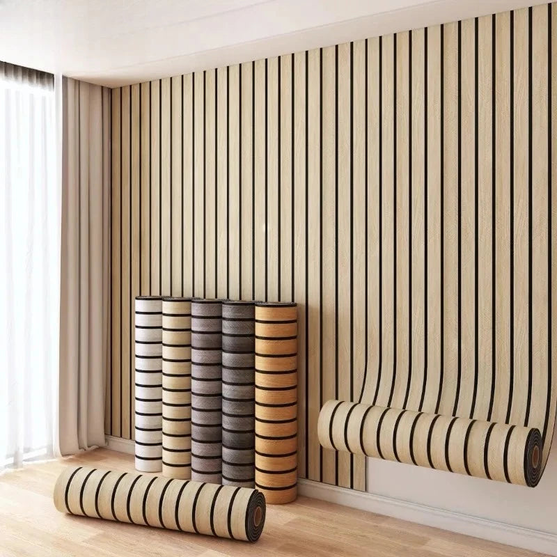 3D Wall Sticker Panel Self-Adhesive Wood Grain Wallpaper Home Decor Peel and Stick Easy To DIY Suitable for Ceiling Living Room